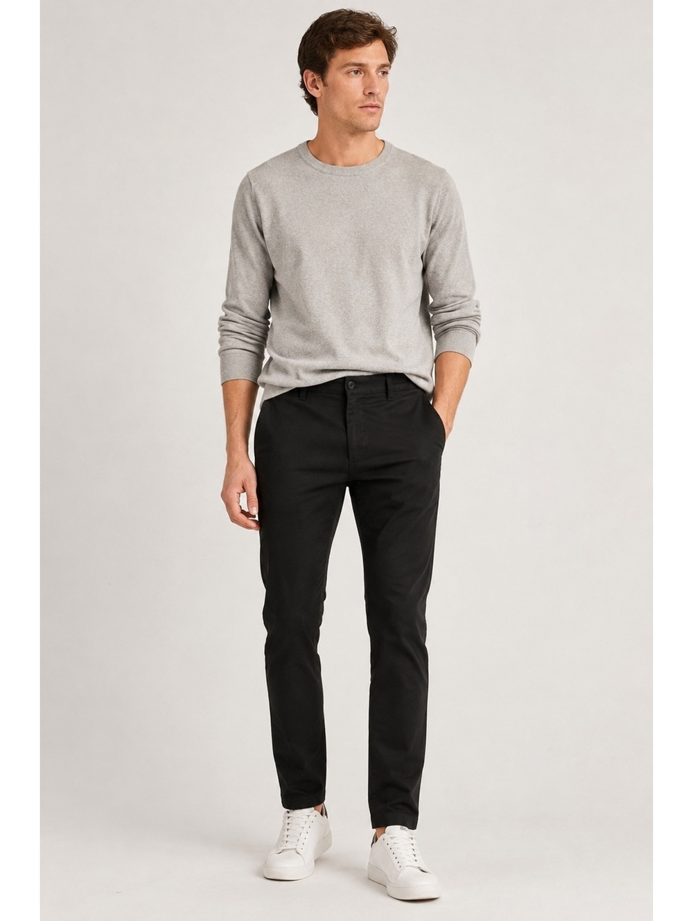 J.Crew 484 Slim Stretch Chino Pants Men’s 29x32 Black Cotton Casual Trousers